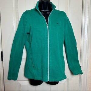 Tommy Bahama ARUBA Sweatshirt Women's Small Green 1/2 Zip Jacket $128